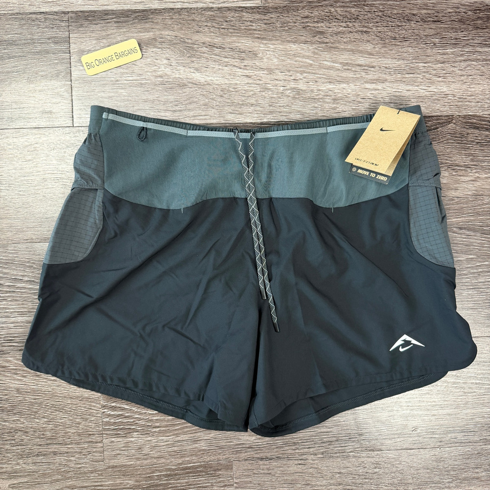 Nike Trail Second Sunrise 5" Dri-FIT ADV Lined Shorts Large Black HJ3572-010 L